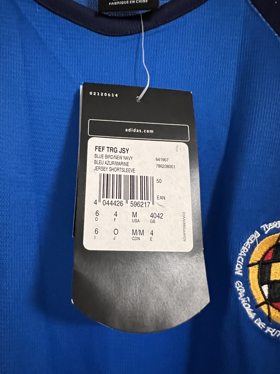 Spainv Blue Bird Soccer Jersey Shortsleeve (2004-2005) image indicator(9)