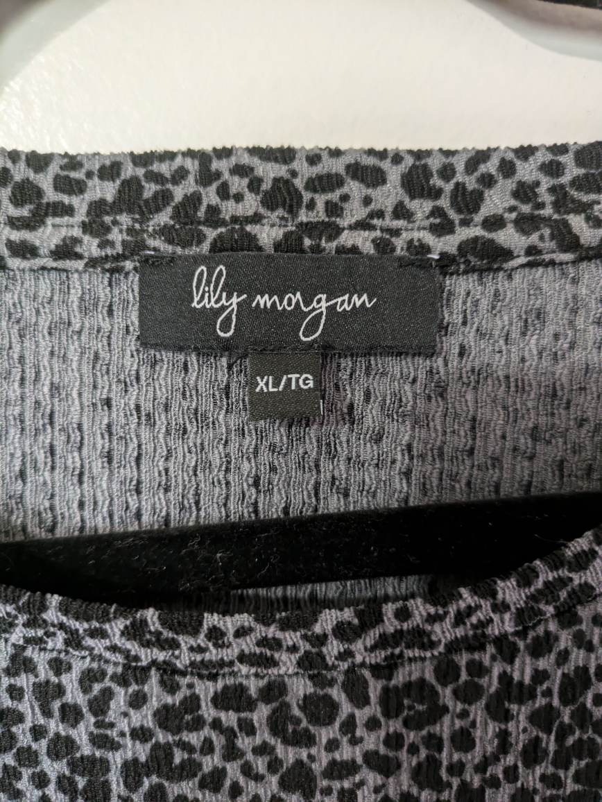 Black and Gray Knit Top - photo 2
