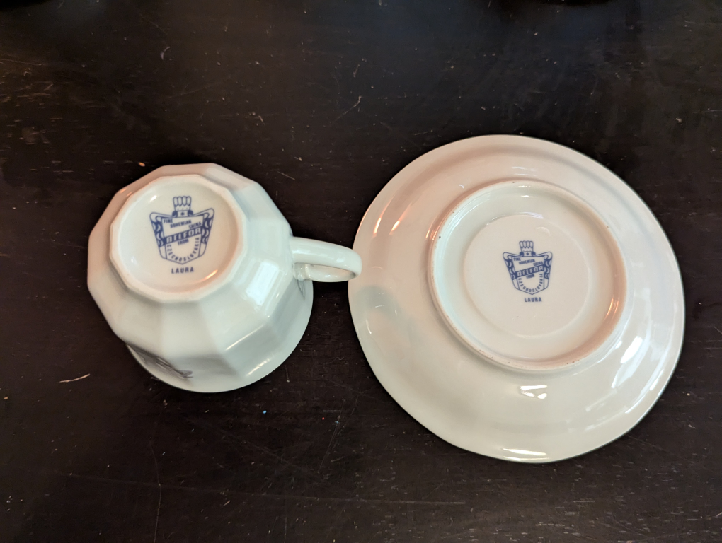 Rare Bohemian Tea Cup and Saucer Set image indicator(4)
