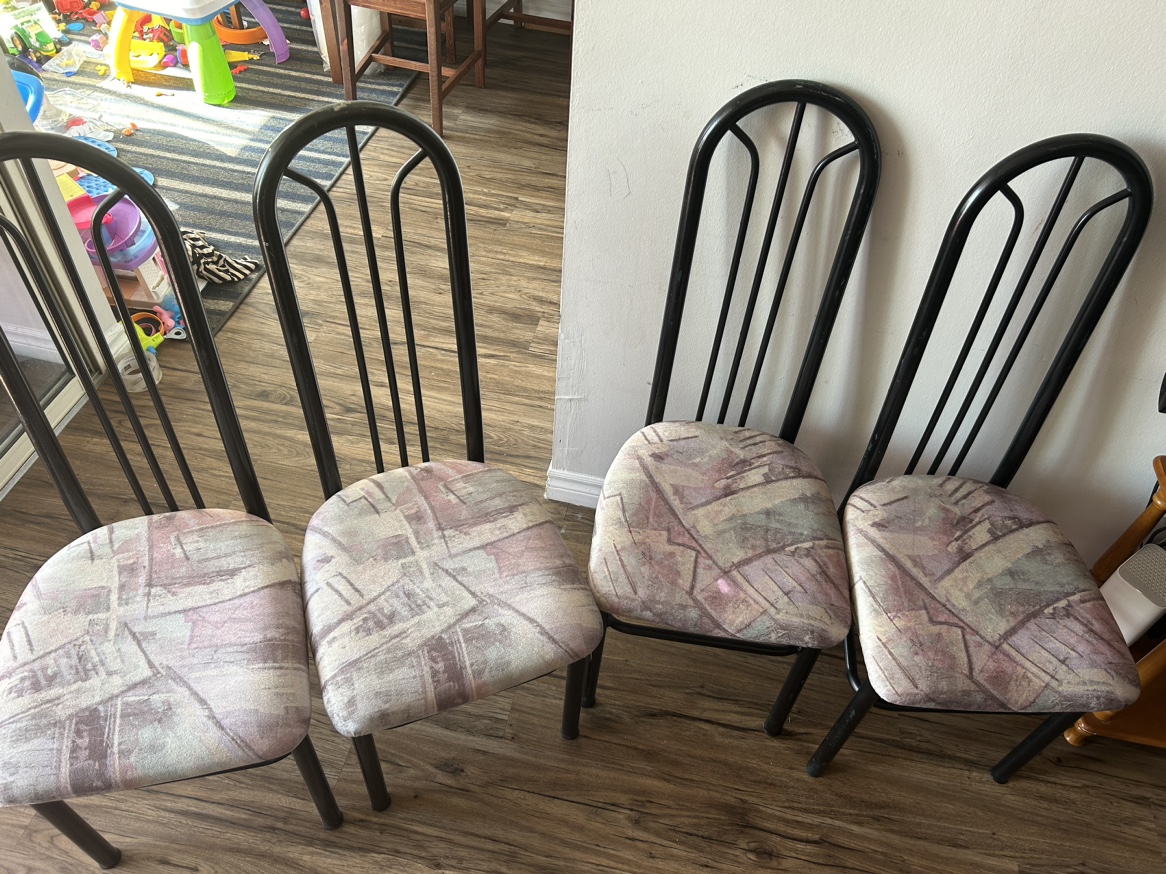 Dining 4 chairs , no table