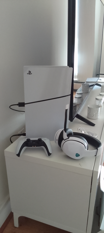 PS5 digital slim with original box.. with headset.