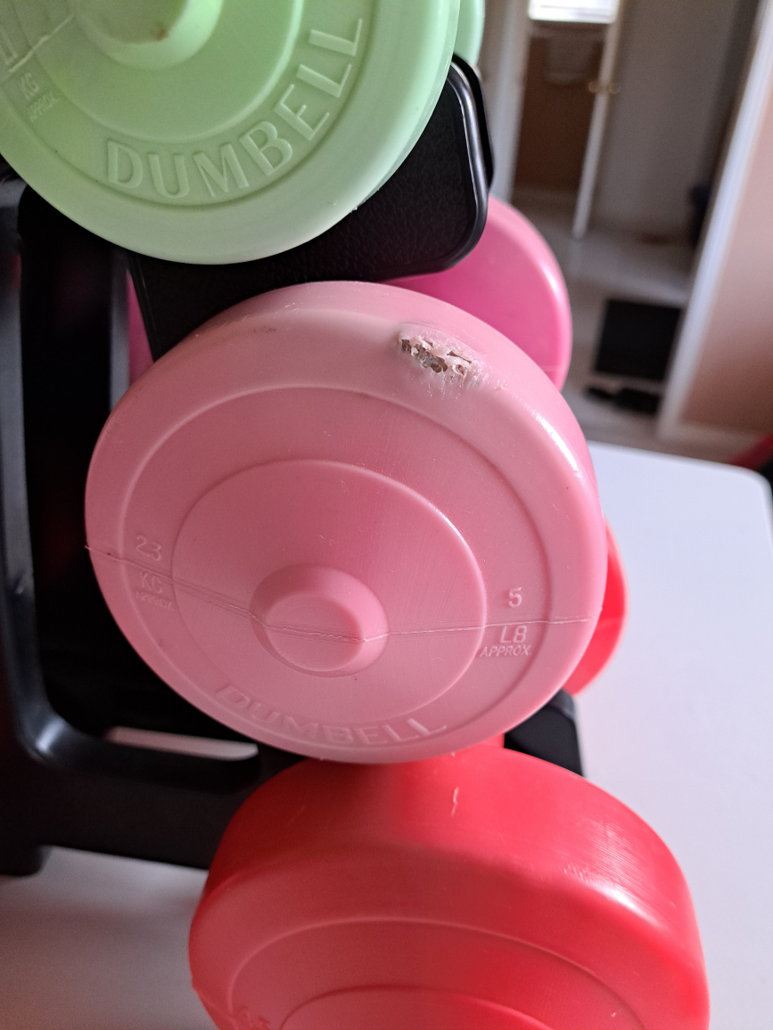 Dumbbell Set with Stand -3 Pairs (2.5Lb, 5Lb, 10Lb) - photo 3