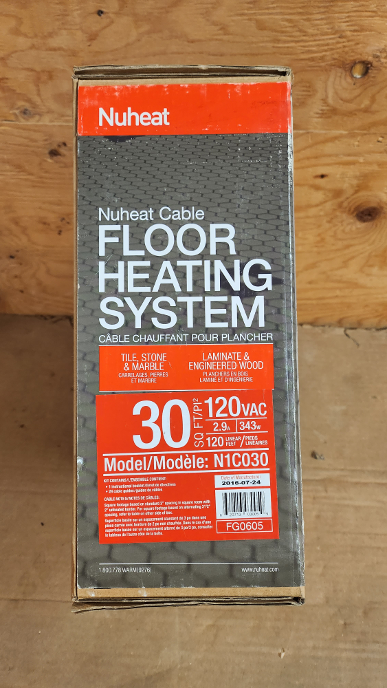 NEW Radiant Floor Heating Cable (120V) for sale - photo 3