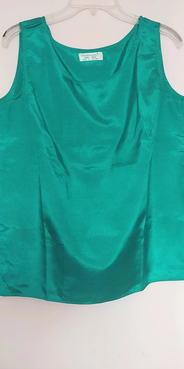 Green Silk Blouse image indicator(4)