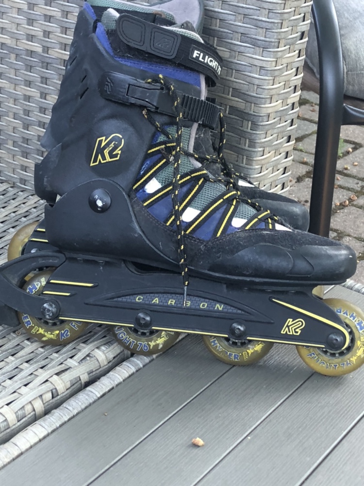 K2 Flight 76 Rollerblades Men's US Size 10 Carbon Inline Skates image indicator(5)