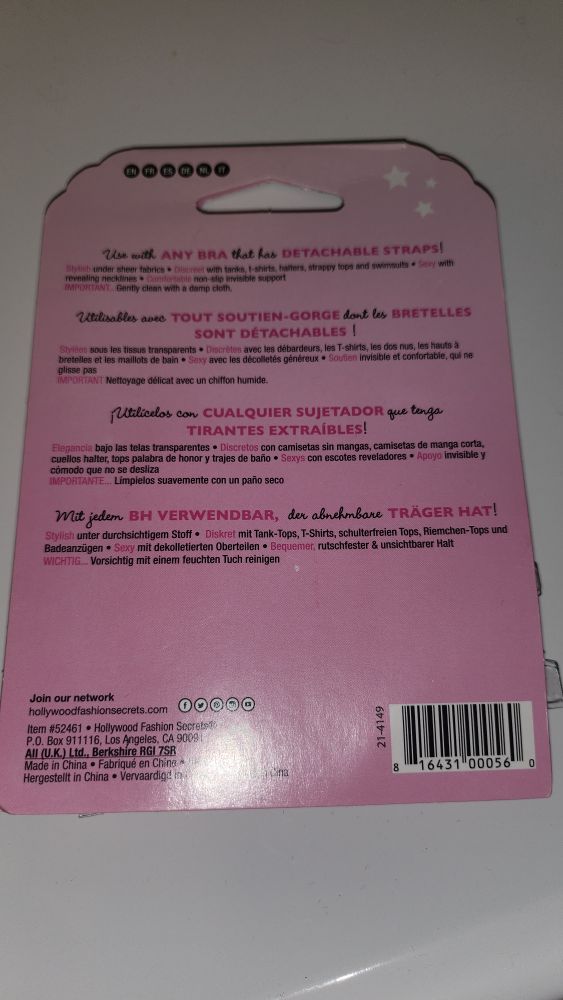 NEW Hollywood Fashion Secrets, clear bra straps #freecycle image indicator(4)