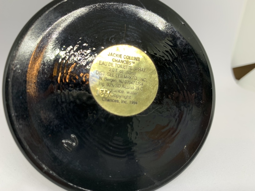 Vintage Jackie Collins Chances Eau De Toilette Spray Display. image indicator(5)