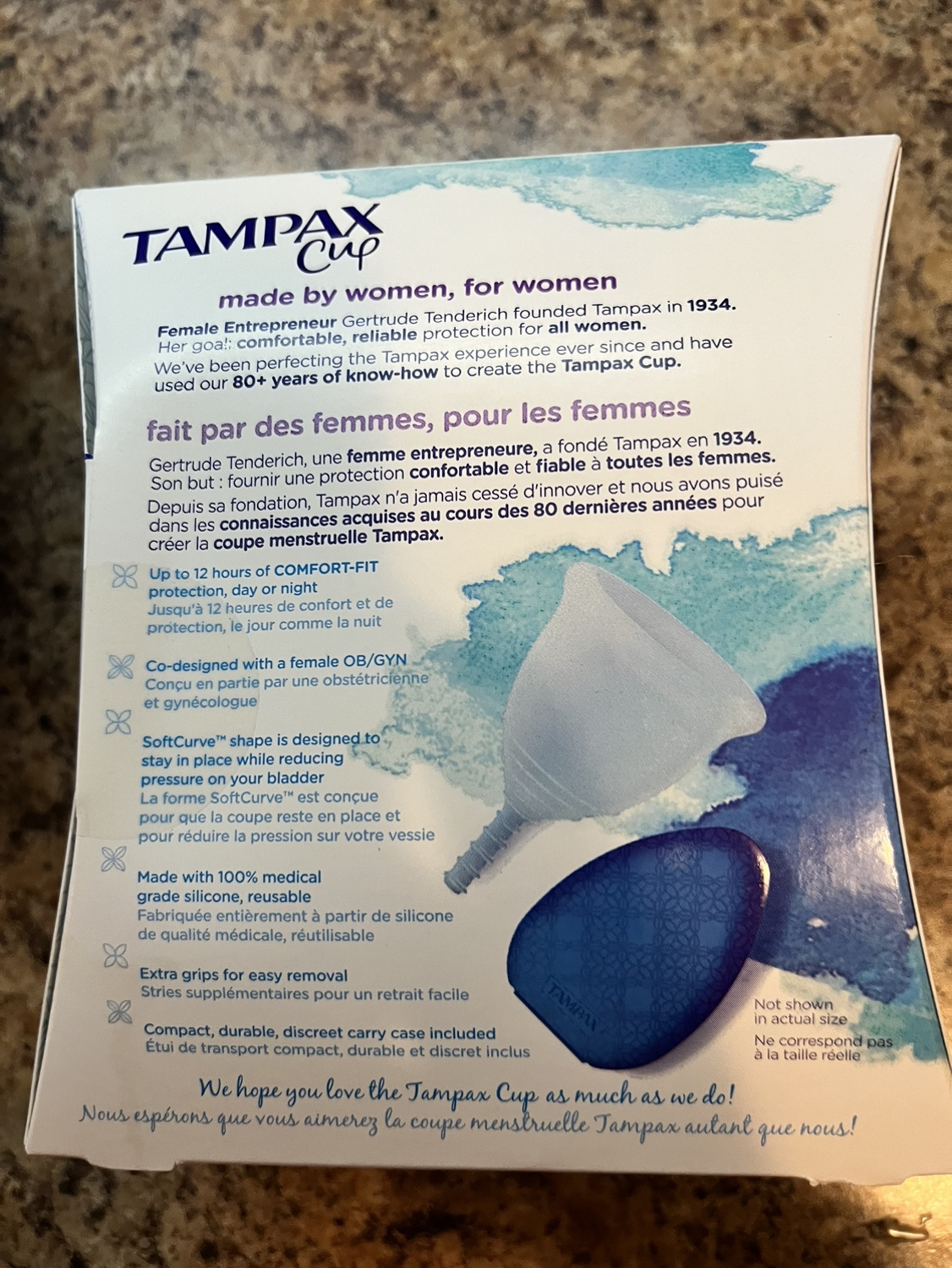 Tampax cup REGULAR image indicator(2)