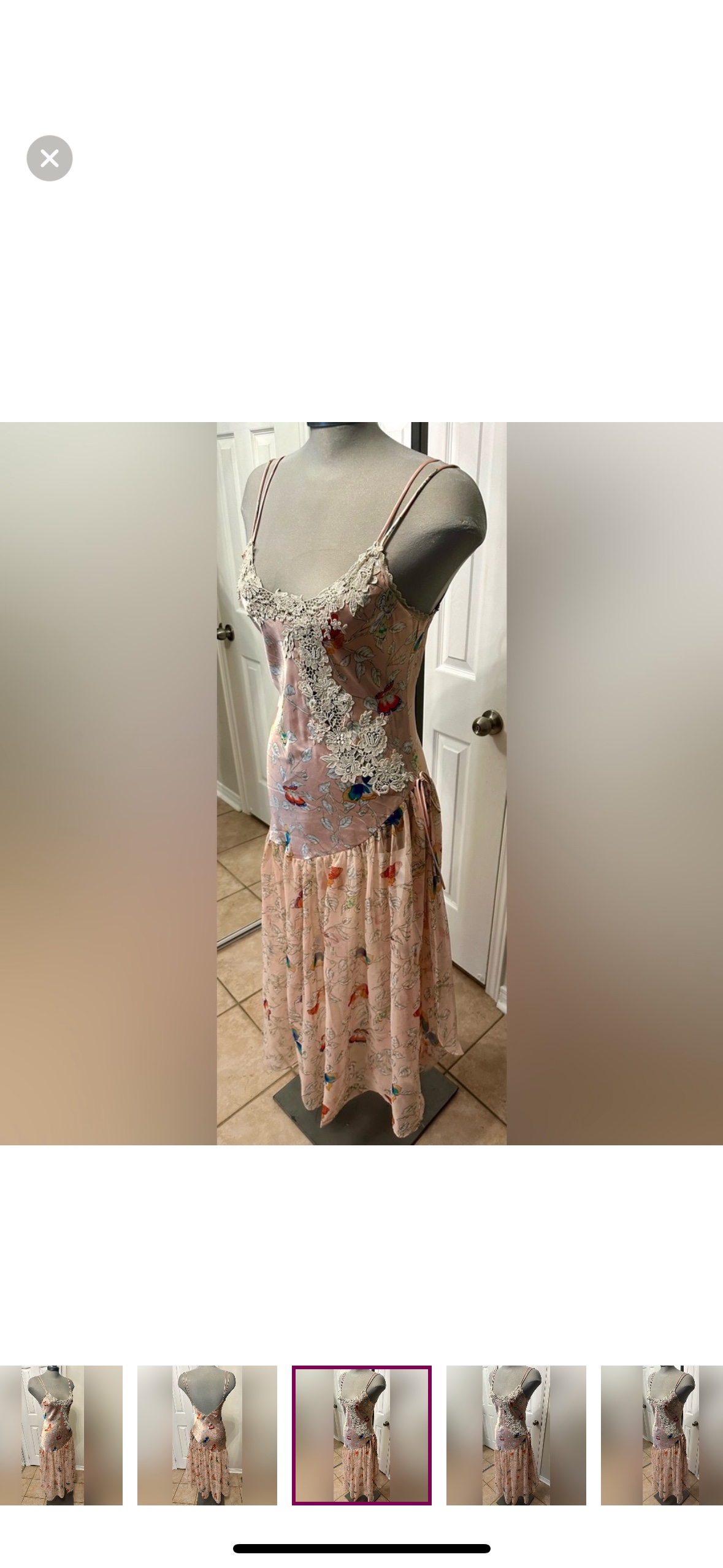 Vintage 1980s Victoria's Secret Butterfly Nightgown - photo 4