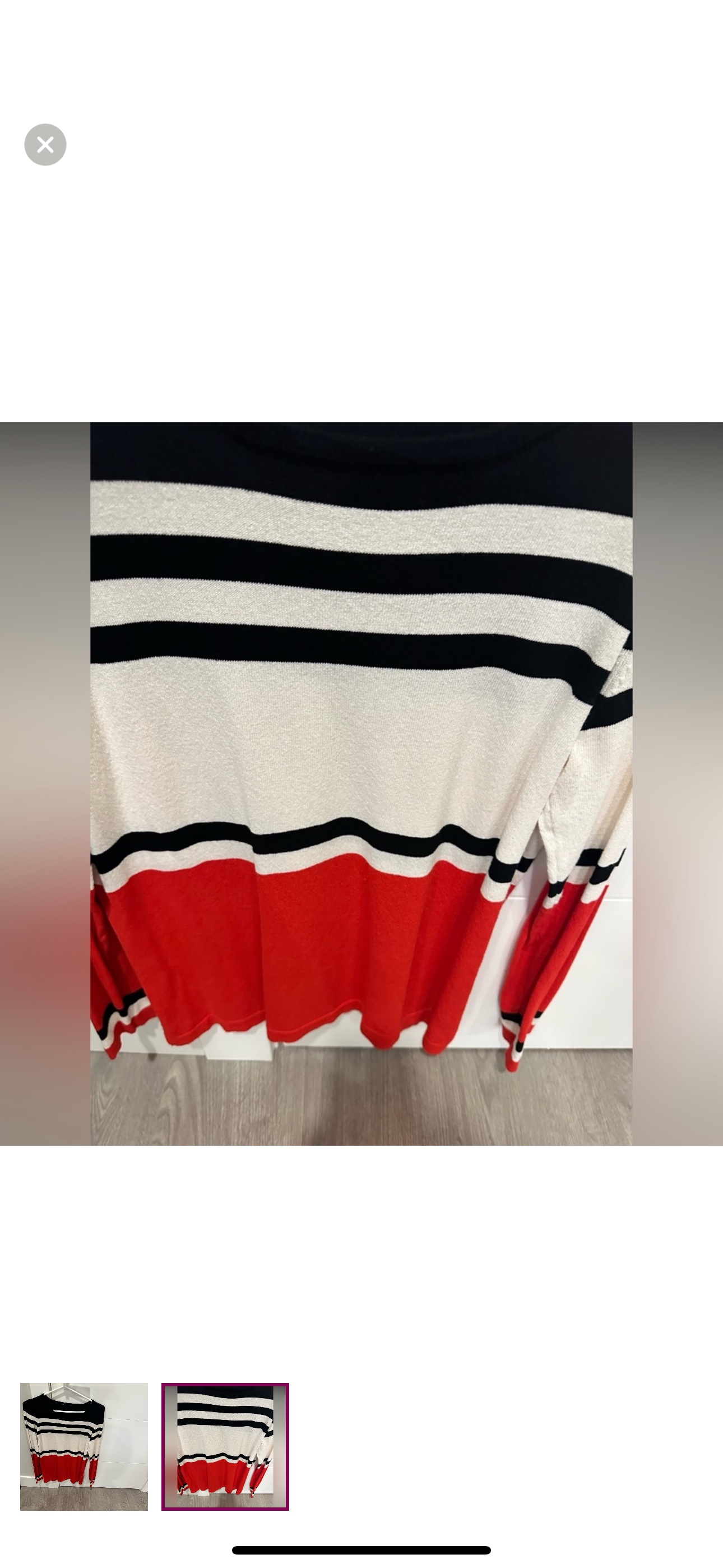 Striped Long Sleeve Sweater - photo 2