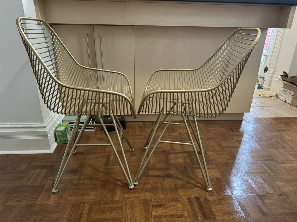 Brass chair set thumbnail