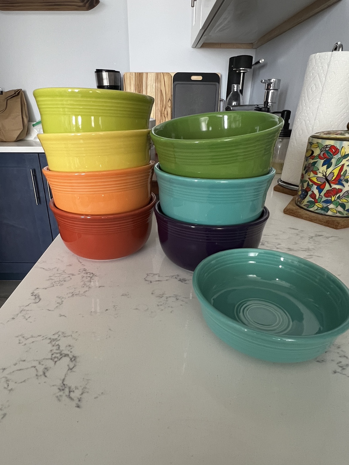 Fiesta brand plates and bowls, various colors and sizes - photo 2