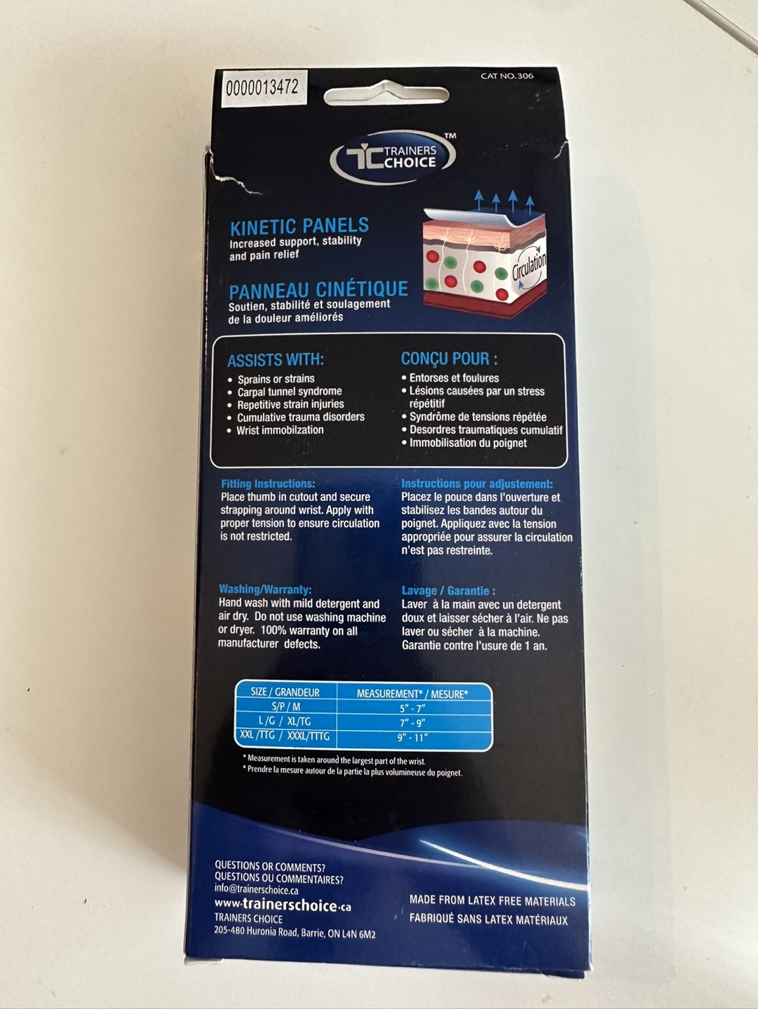 Right wrist brace (size L/XL) image indicator(2)