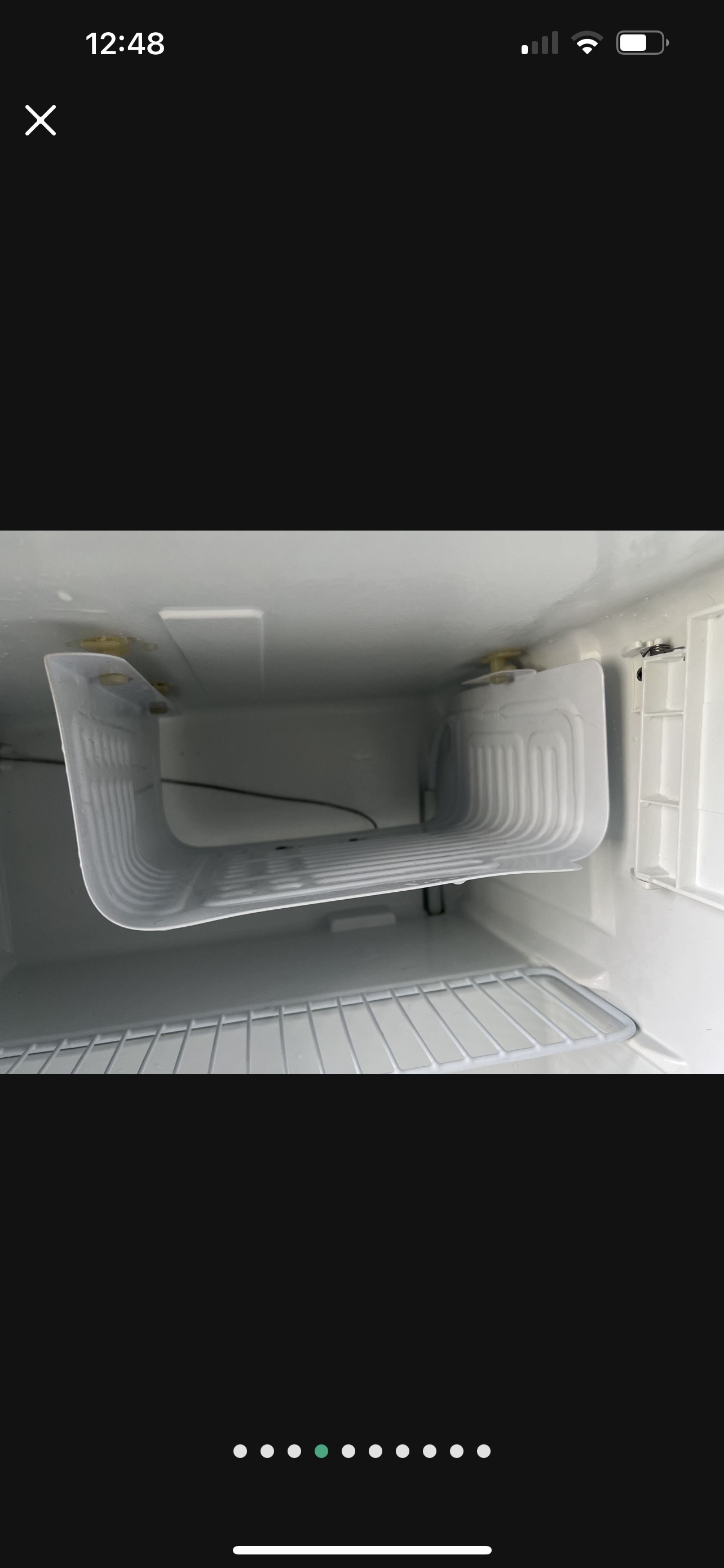 Haier  mini-fridge 1.7 cubic ft capacity w/ small freezer space - photo 5