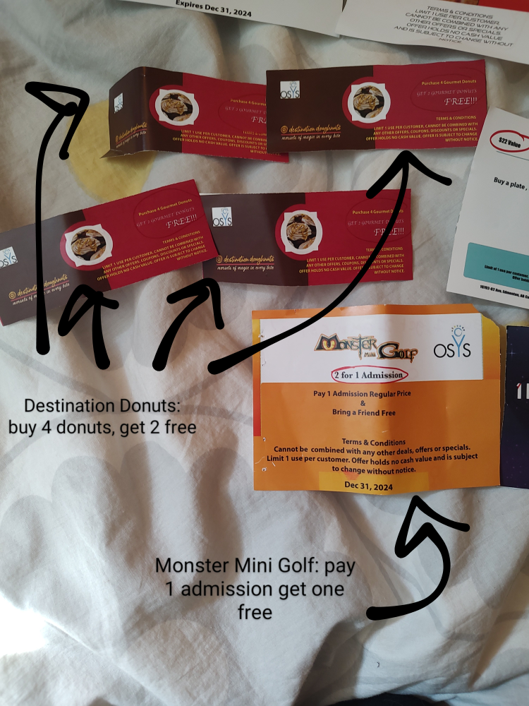 Various Coupons for Central Edmonton - photo 2