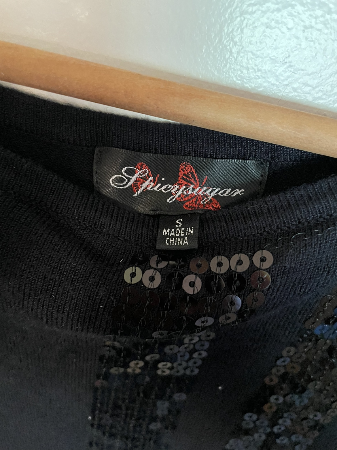 Little black dress women’s small sequin sparkly new tags - photo 4