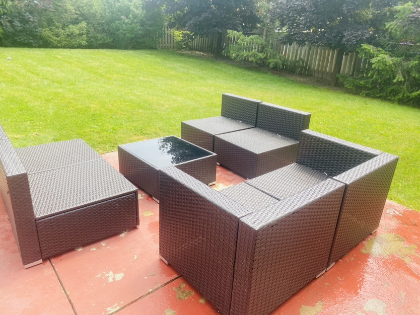 6 sitter patio furniture with table
