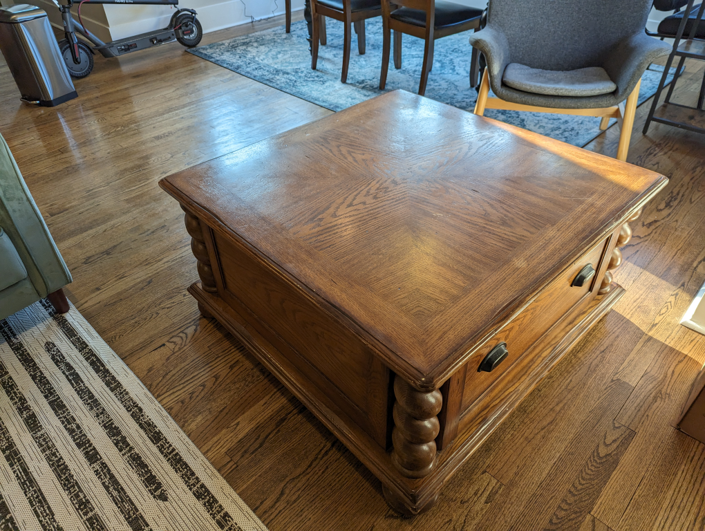 Wooden coffee table - photo 2