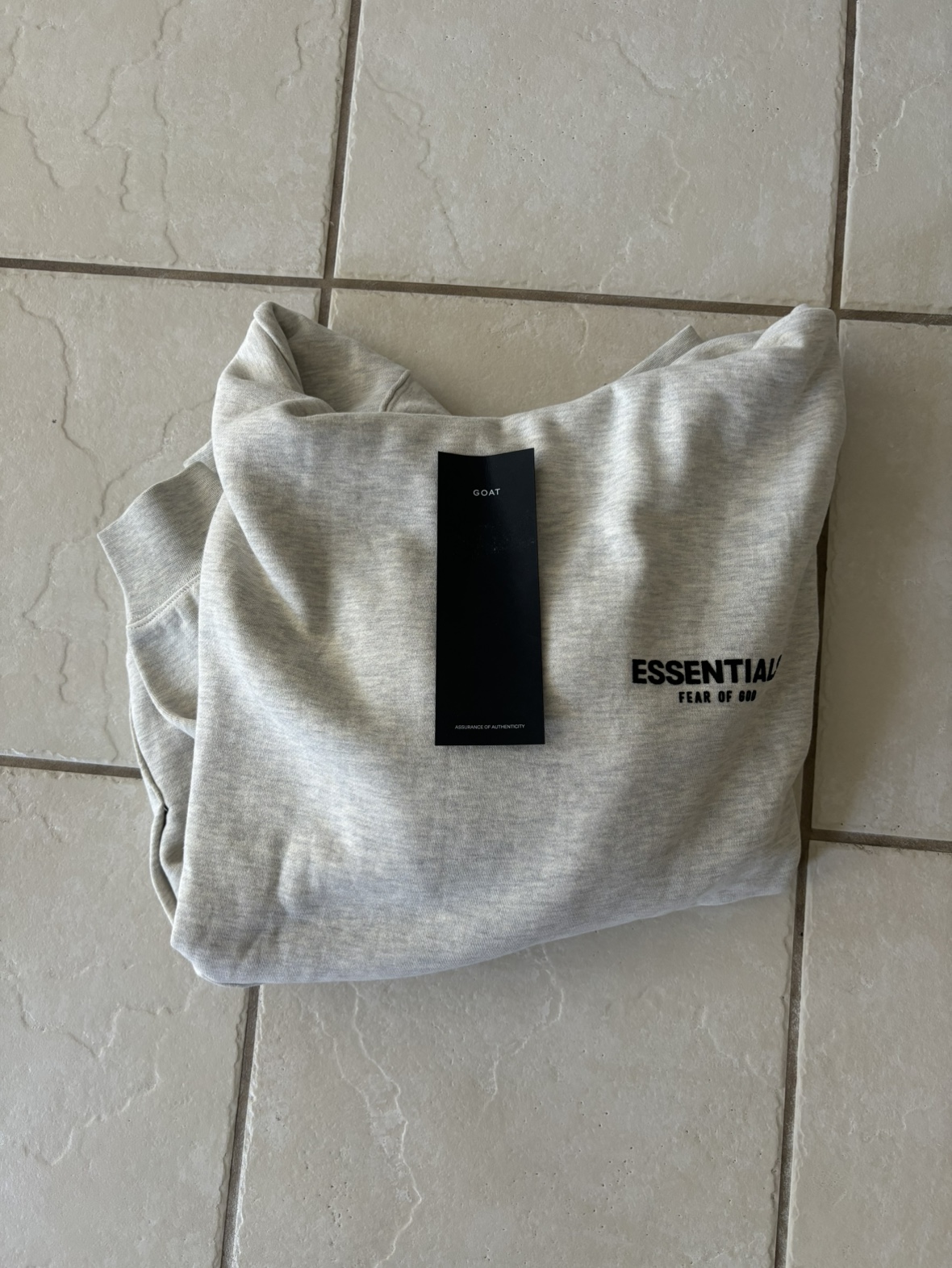 Fear Of God ESSENTIALS hoodie 'Light Oatmeal' - photo 4
