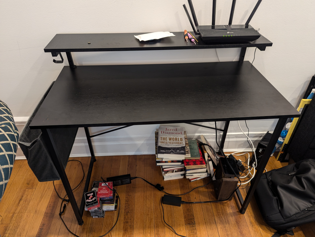 40" Computer Desk with Adjustable Monitor Shelf