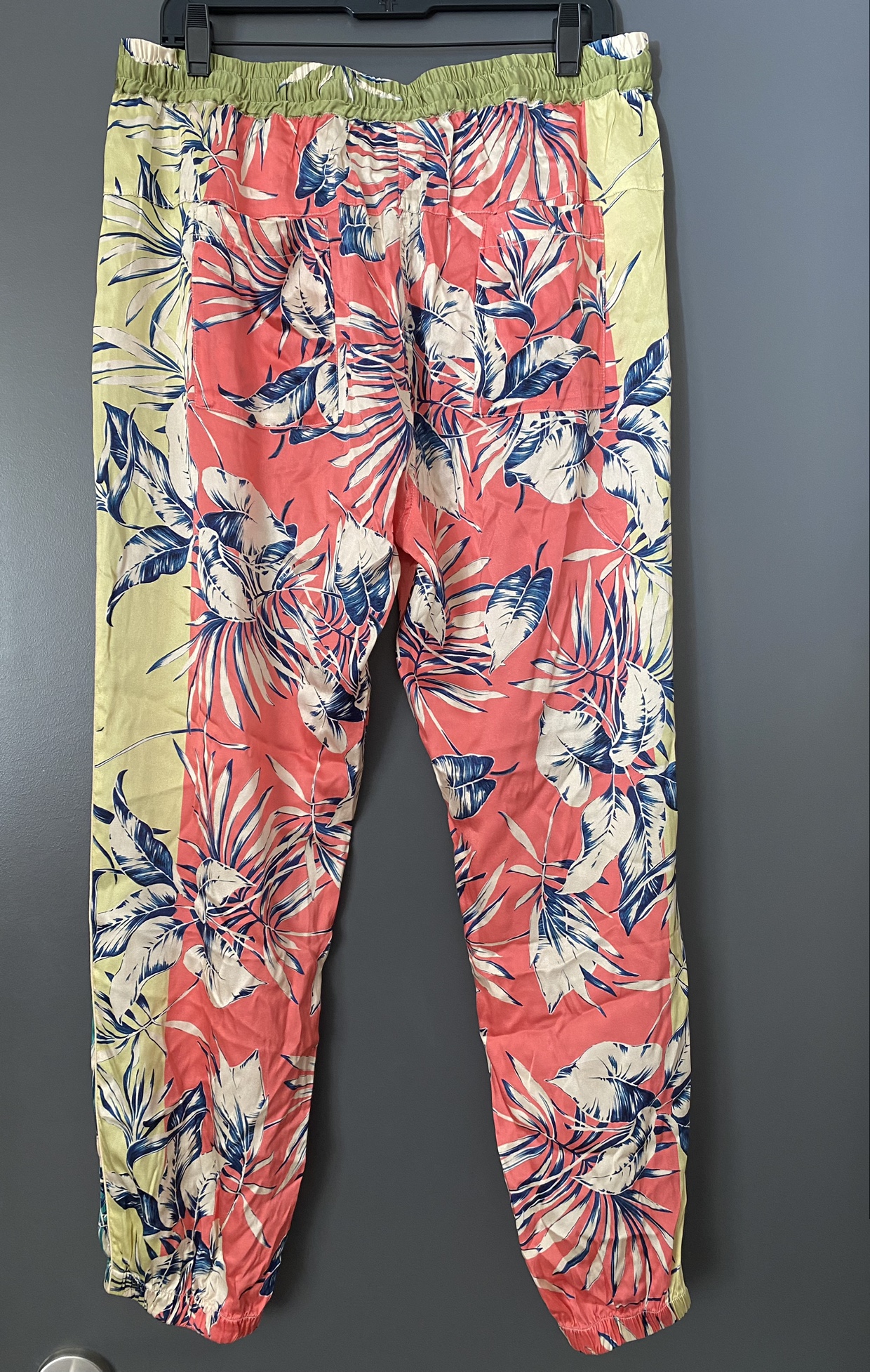 new women's silk joggers, size Large image indicator(2)