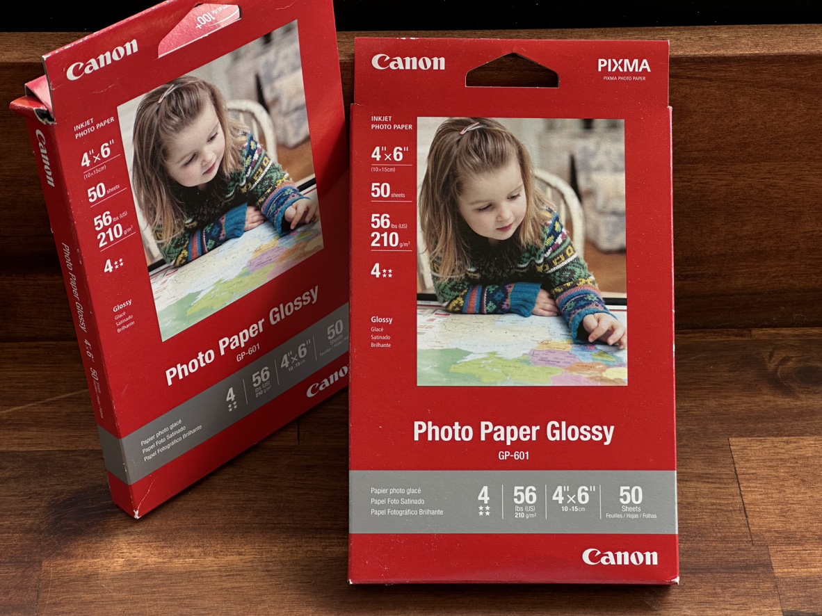 Canon PIXMA Photo Paper Glossy (GP-601) — 2 Packs