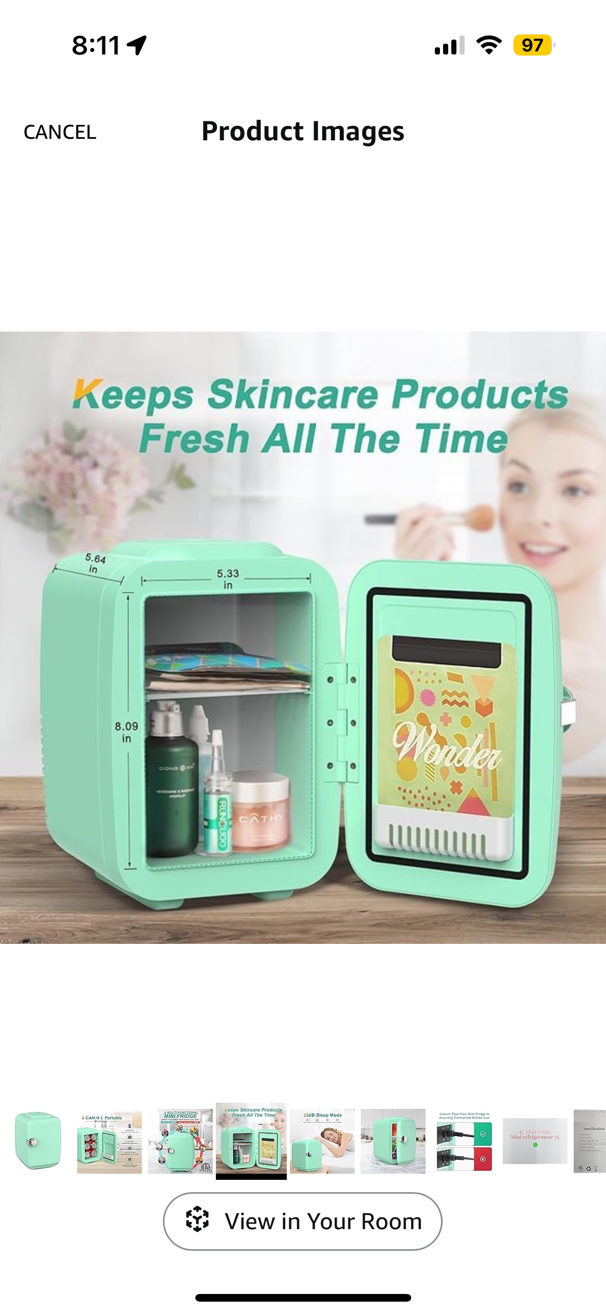 Super mini green fridge - photo 4