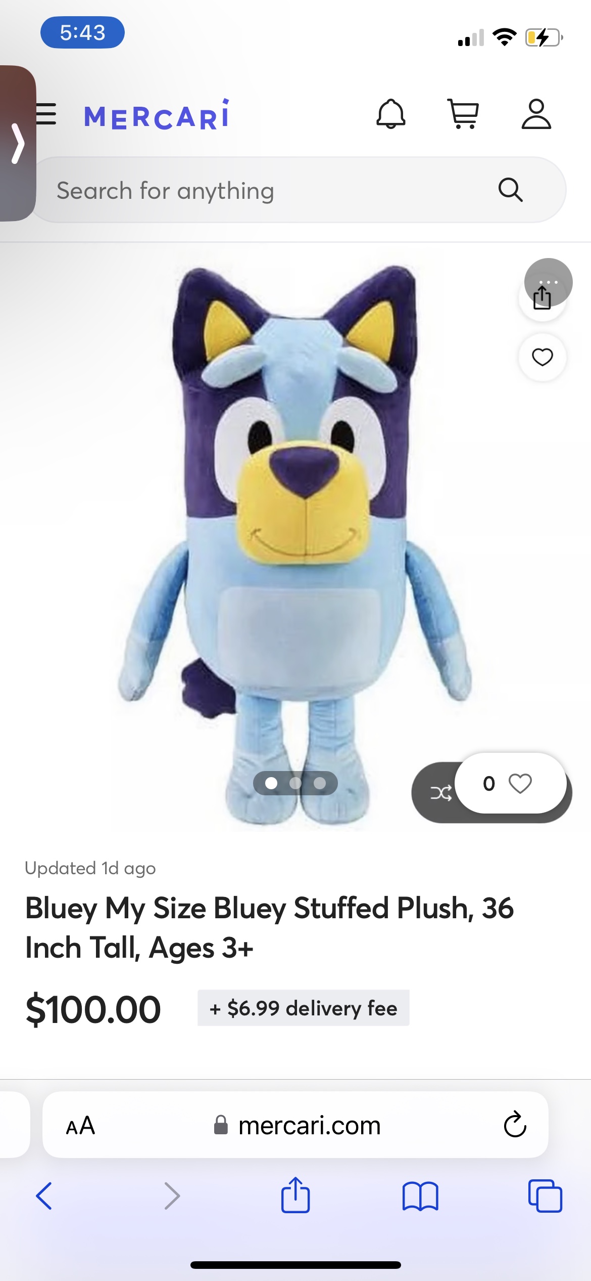 Jumbo 36 inch bluey - photo 2