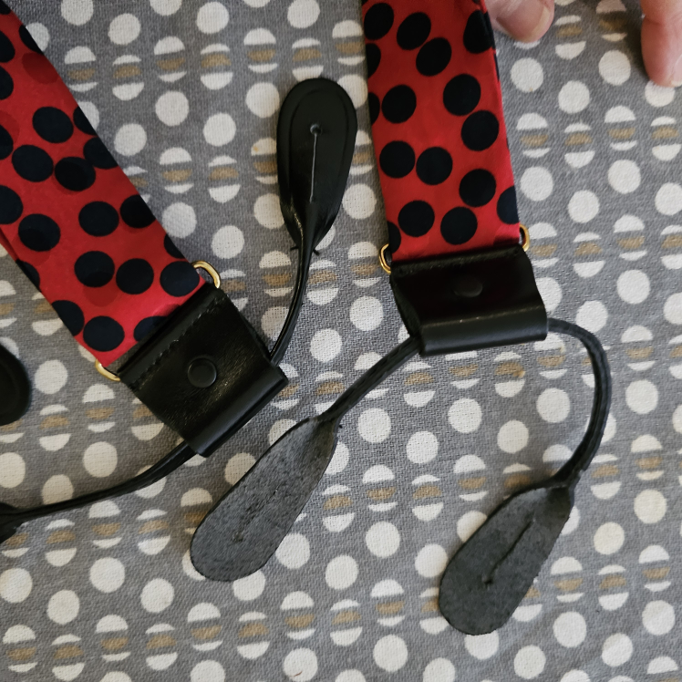 suspenders silk and leather ⚽️ - photo 2