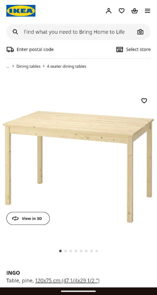 IKEA Ingo pine table - photo 2