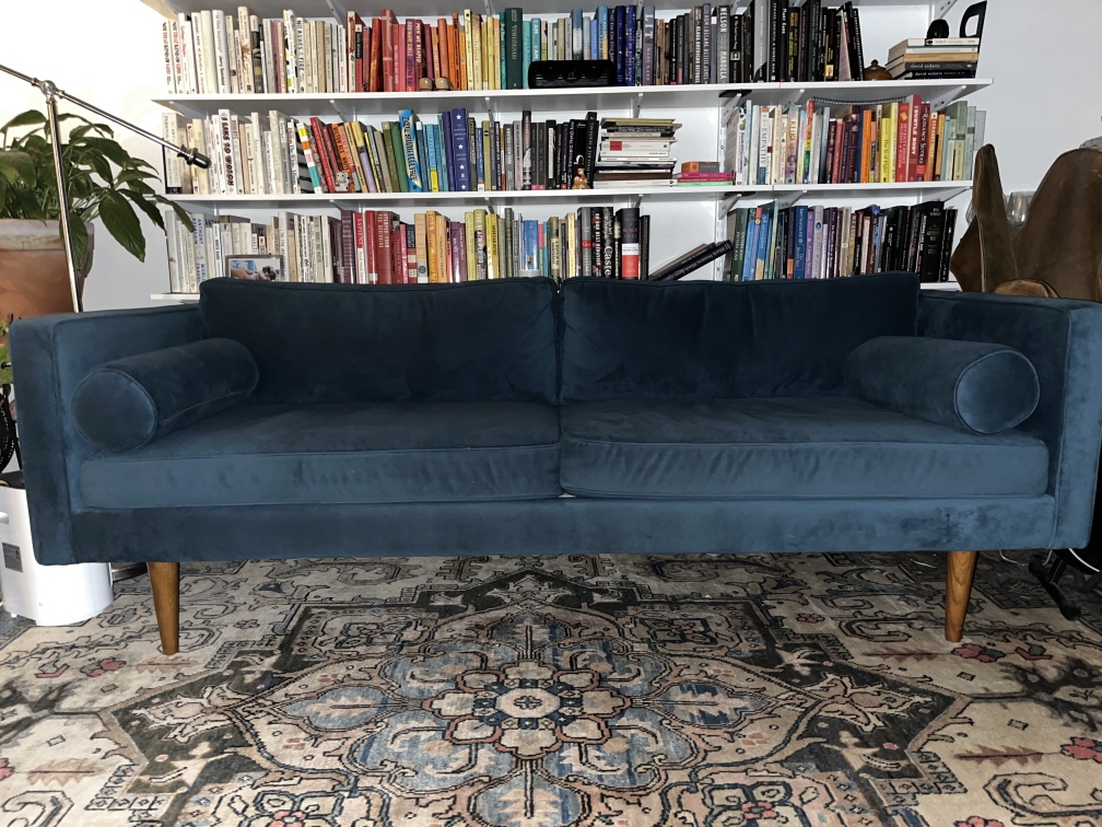 Gently-used West Elm mid-century "monroe" couch for sale. image indicator(2)