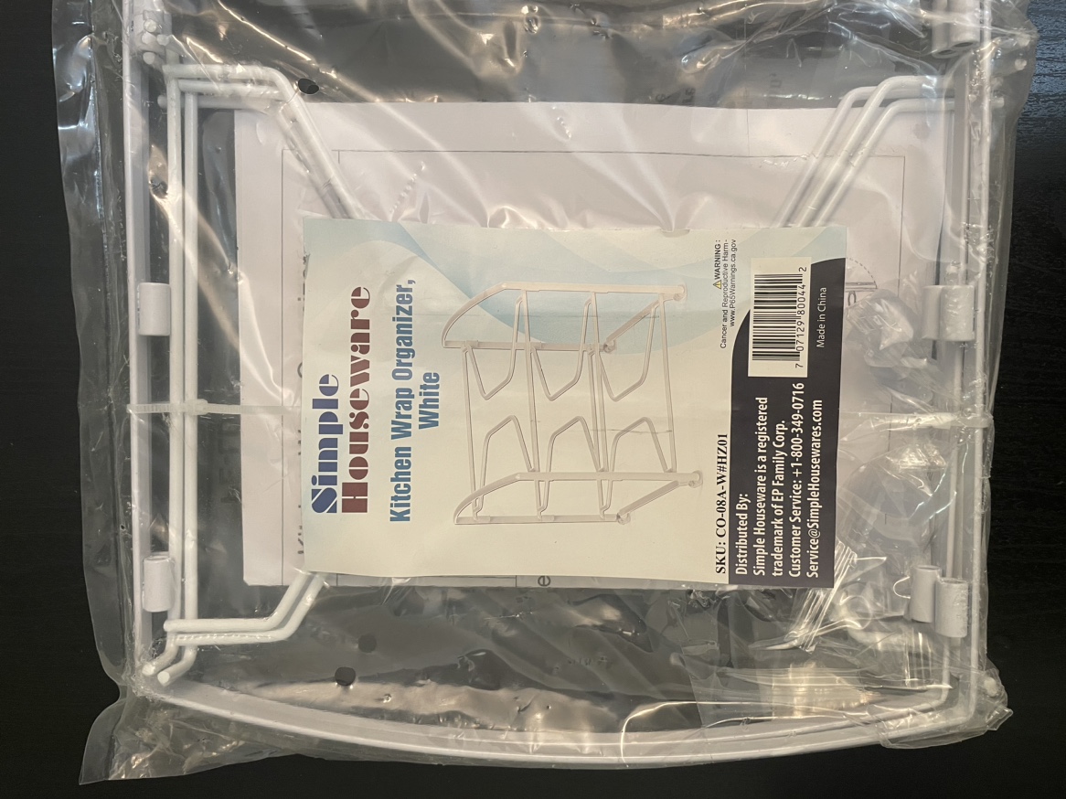 Kitchen Wrap Organizer