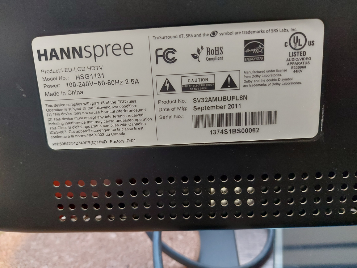 Used LED LCD TV, 32" image indicator(8)