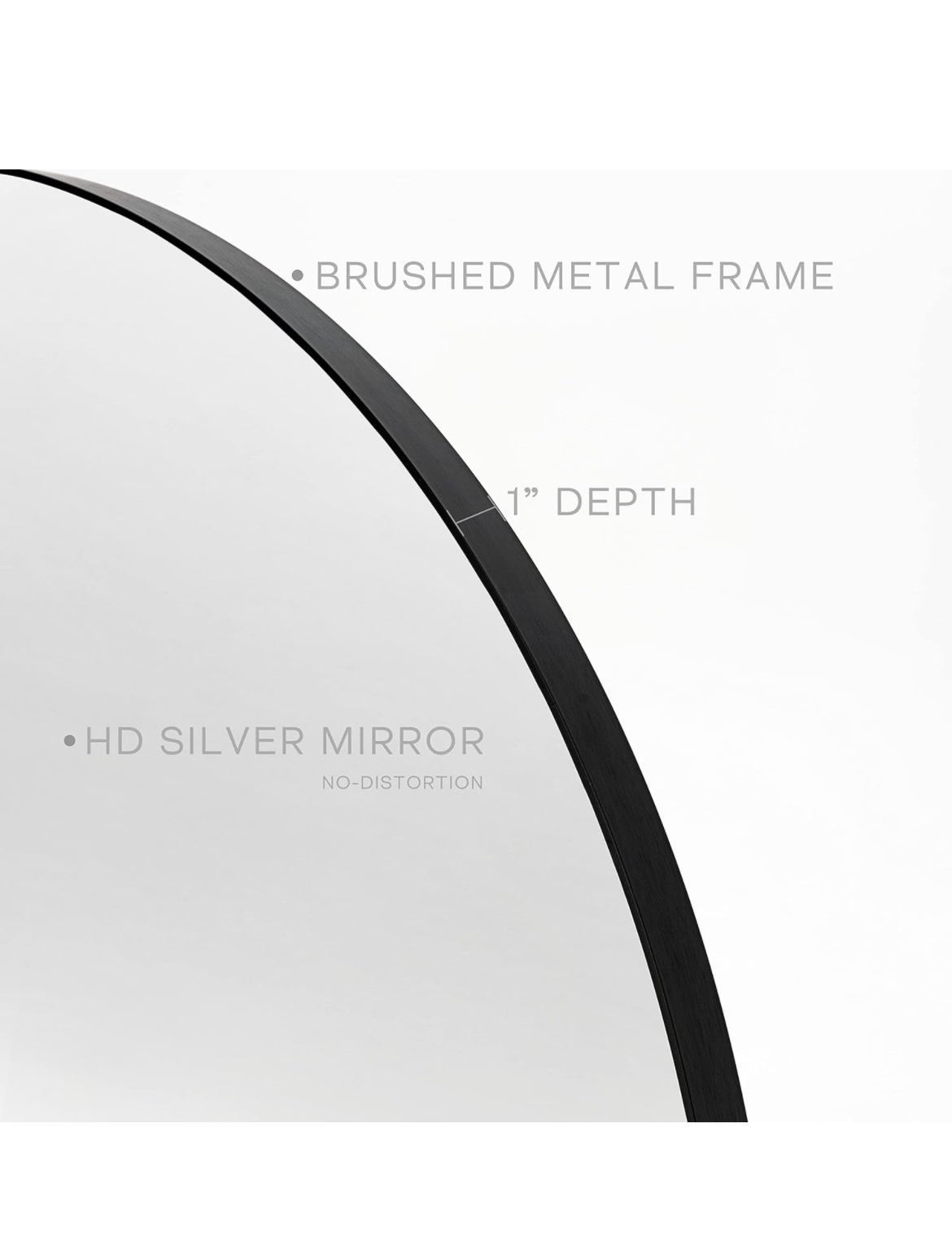 Oval Wall Mirror for Entryway, Living Room, Bedroom - photo 5