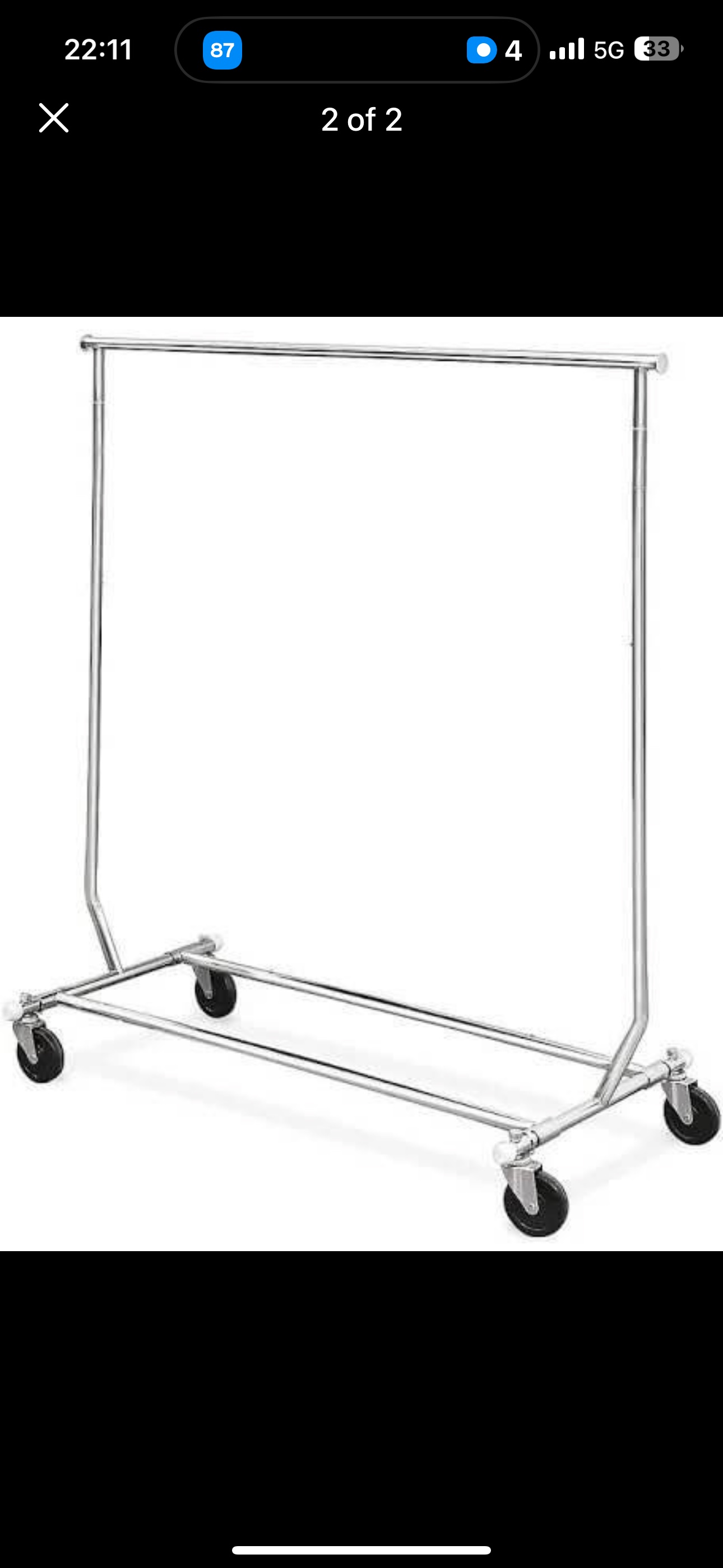 Metal clothes rack hanger - photo 2