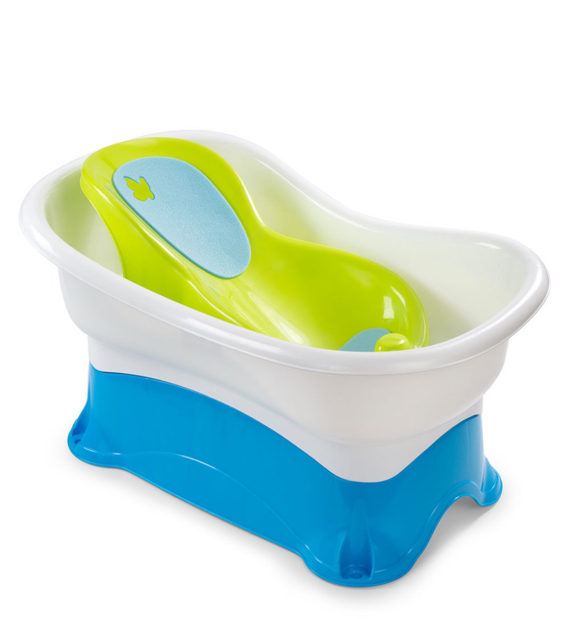 Slightly used infant right height bath center tub
