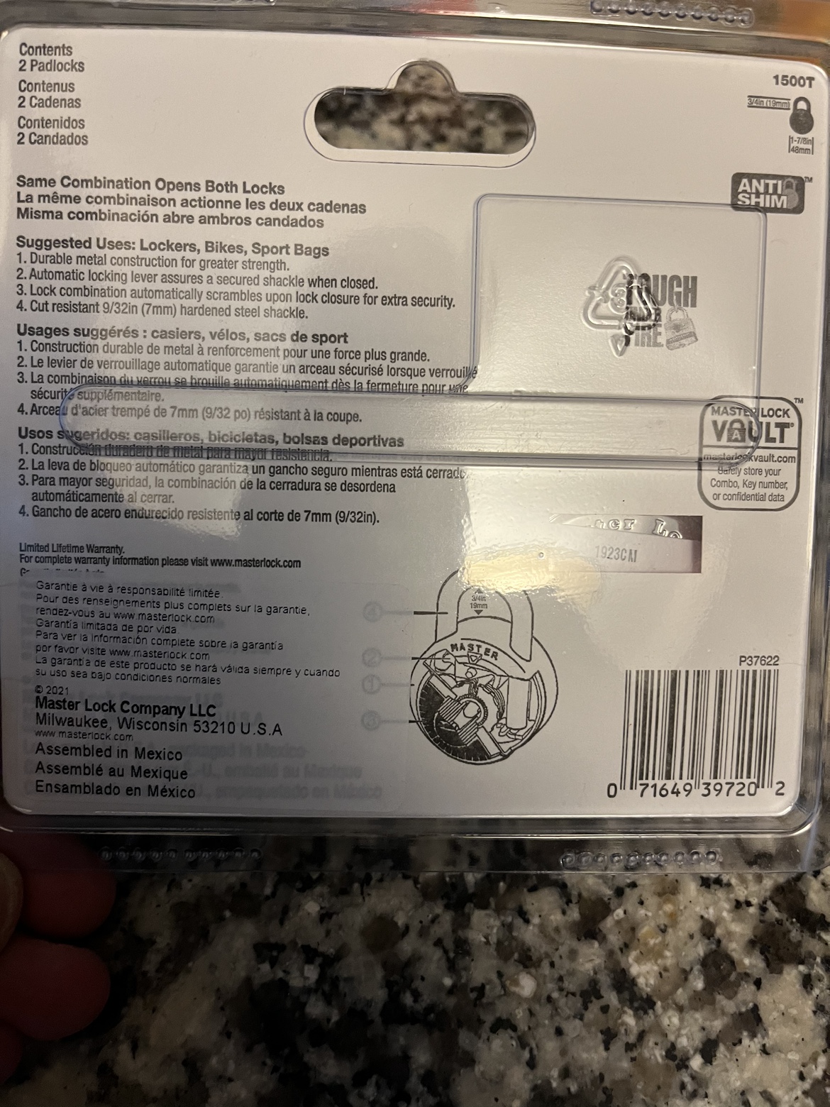 Master Lock 2 lock set image indicator(2)