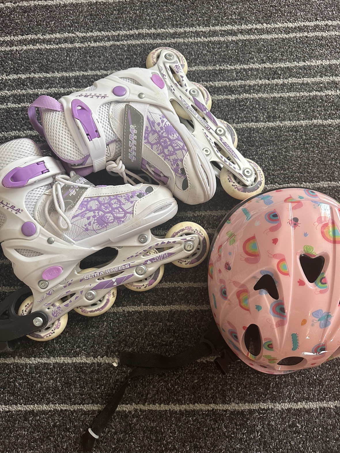 Roller Blades for kids with helmet