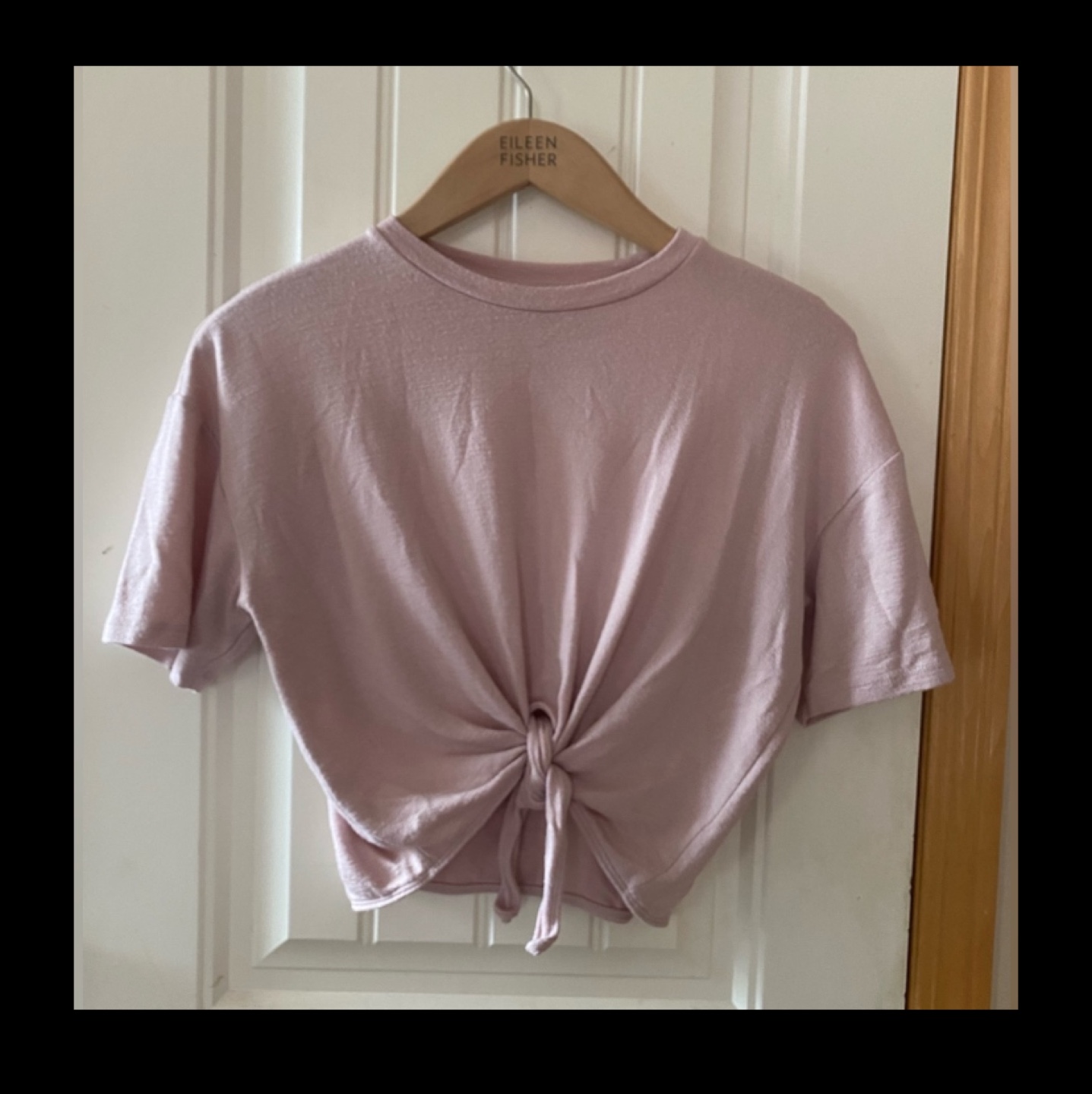 Aritzia Wilfred Free Short Sleeve Top with Tie thumbnail