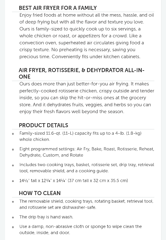 Pampered Chef Air Fryer - photo 3