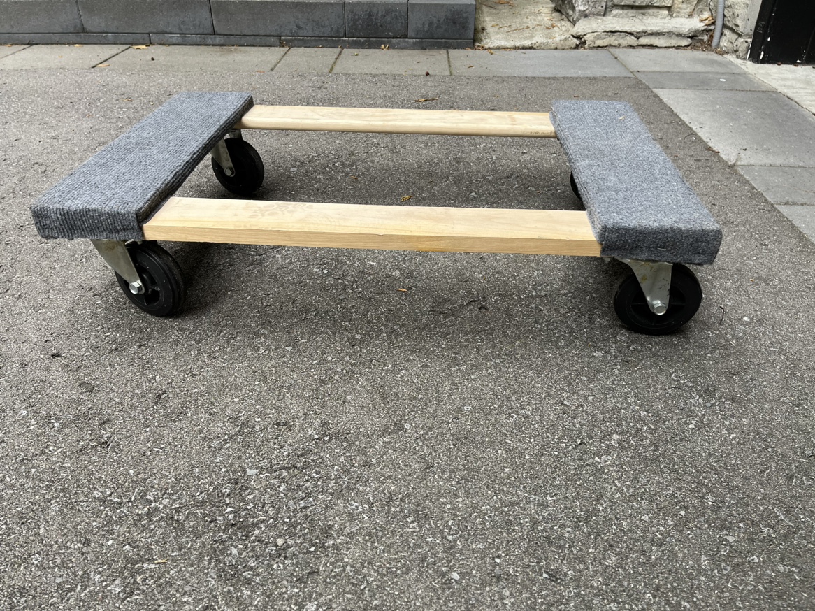 Square wooden dolly