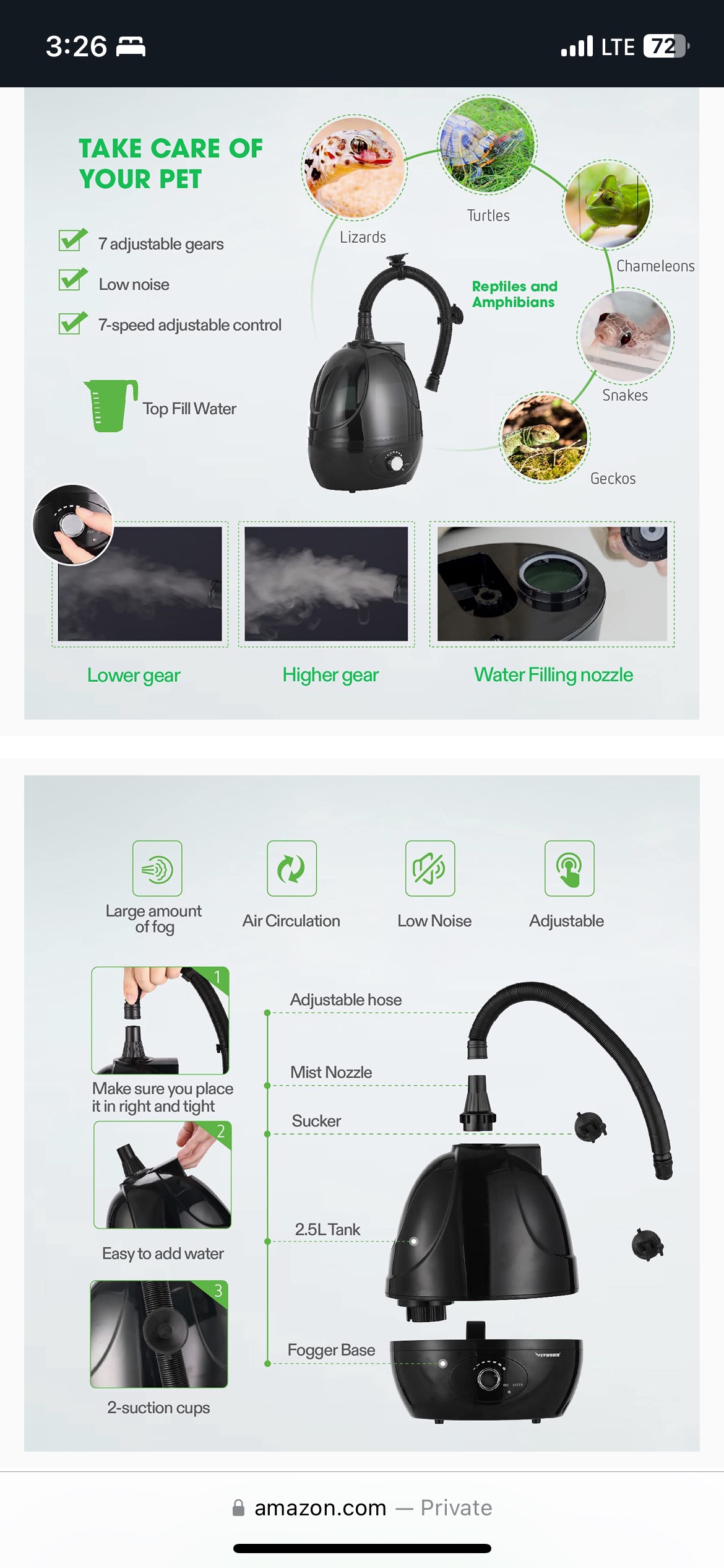 Reptile Humidifier/Fogger/Mister image indicator(7)