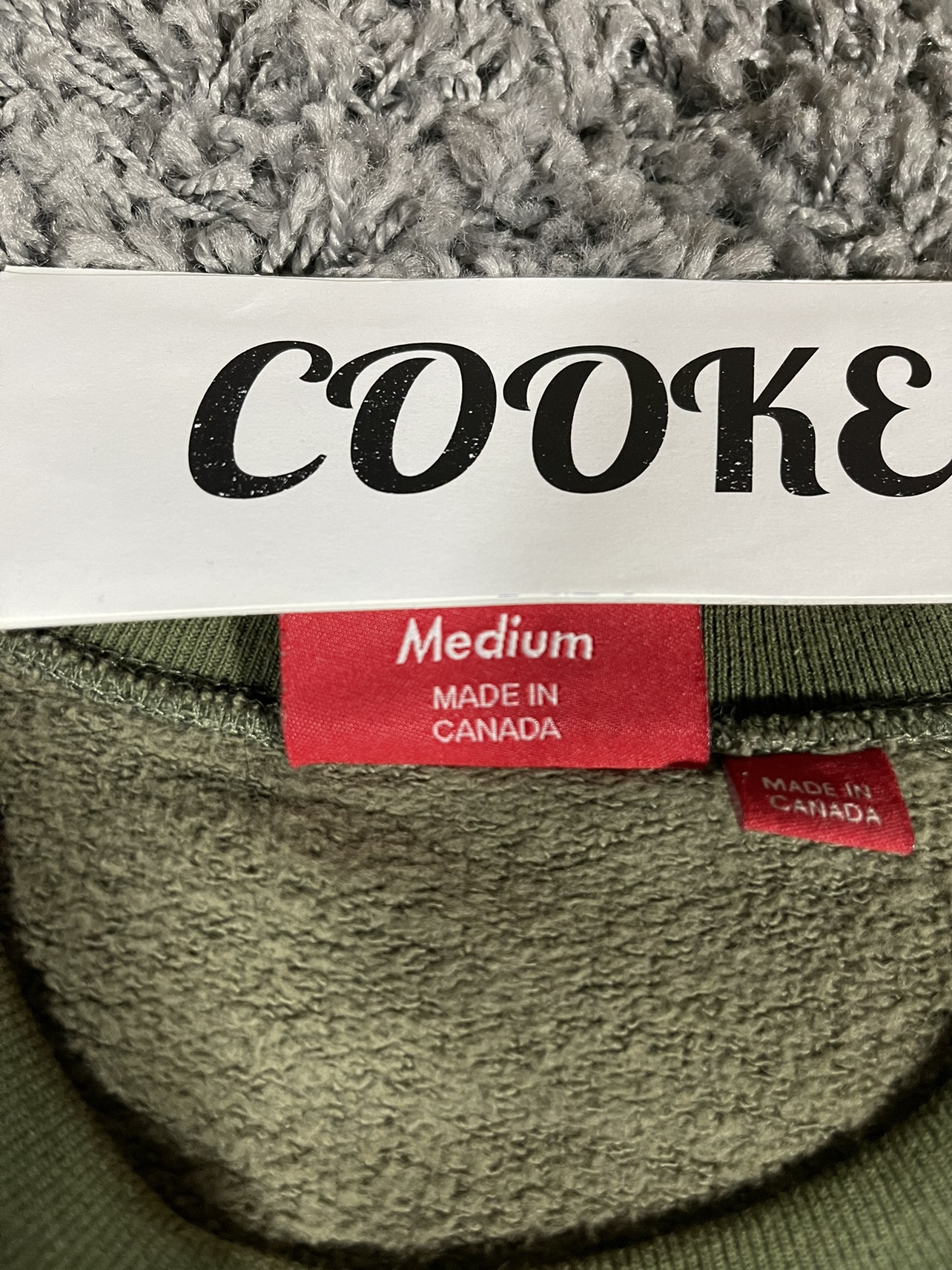 2015FW Box Logo Crewneck Sweatshirt Woodland Green Camo image indicator(4)