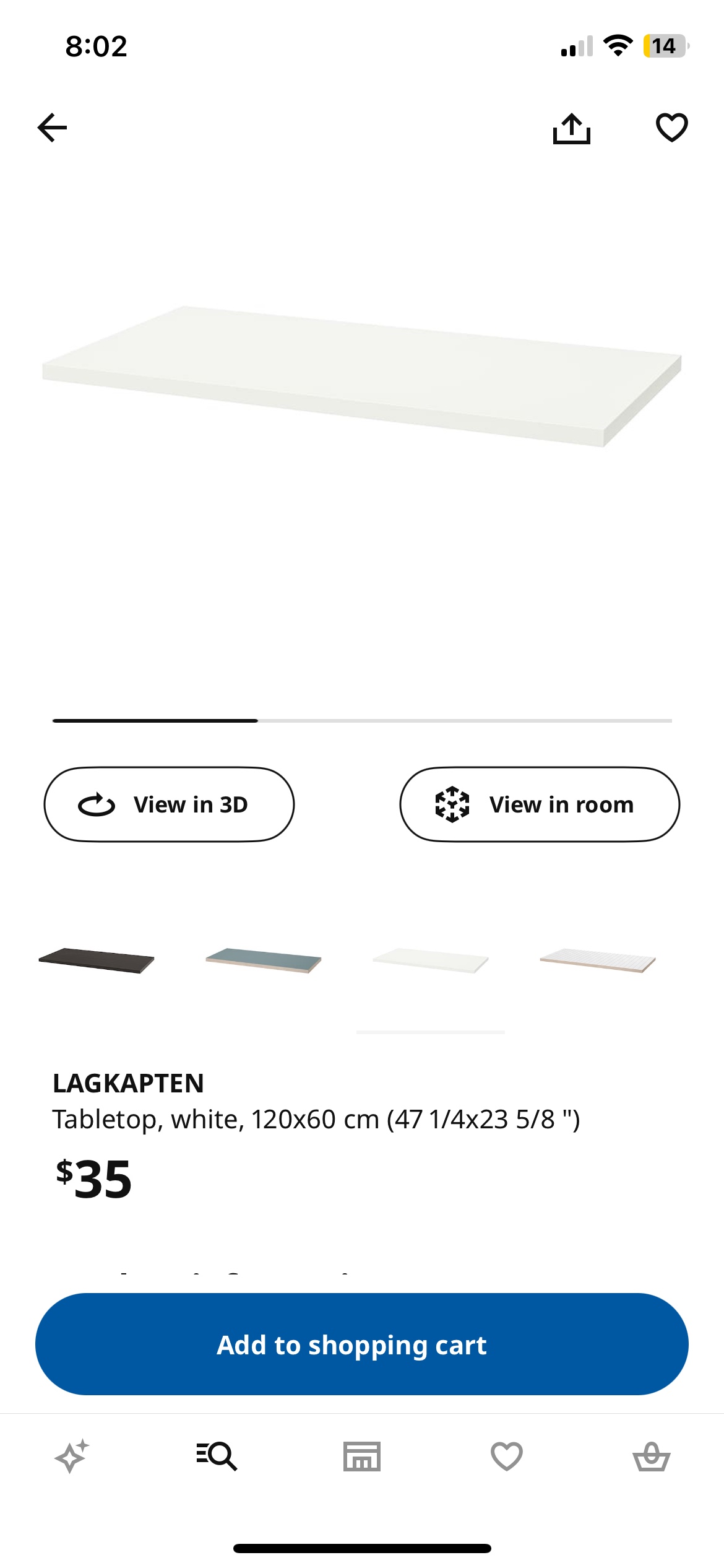 Lagkapten Alex Ikea Desk Tabletop image indicator(2)