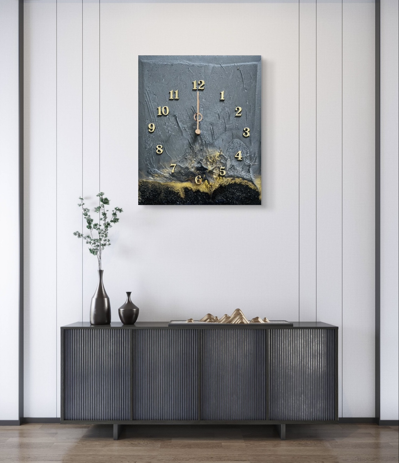 Resin clock