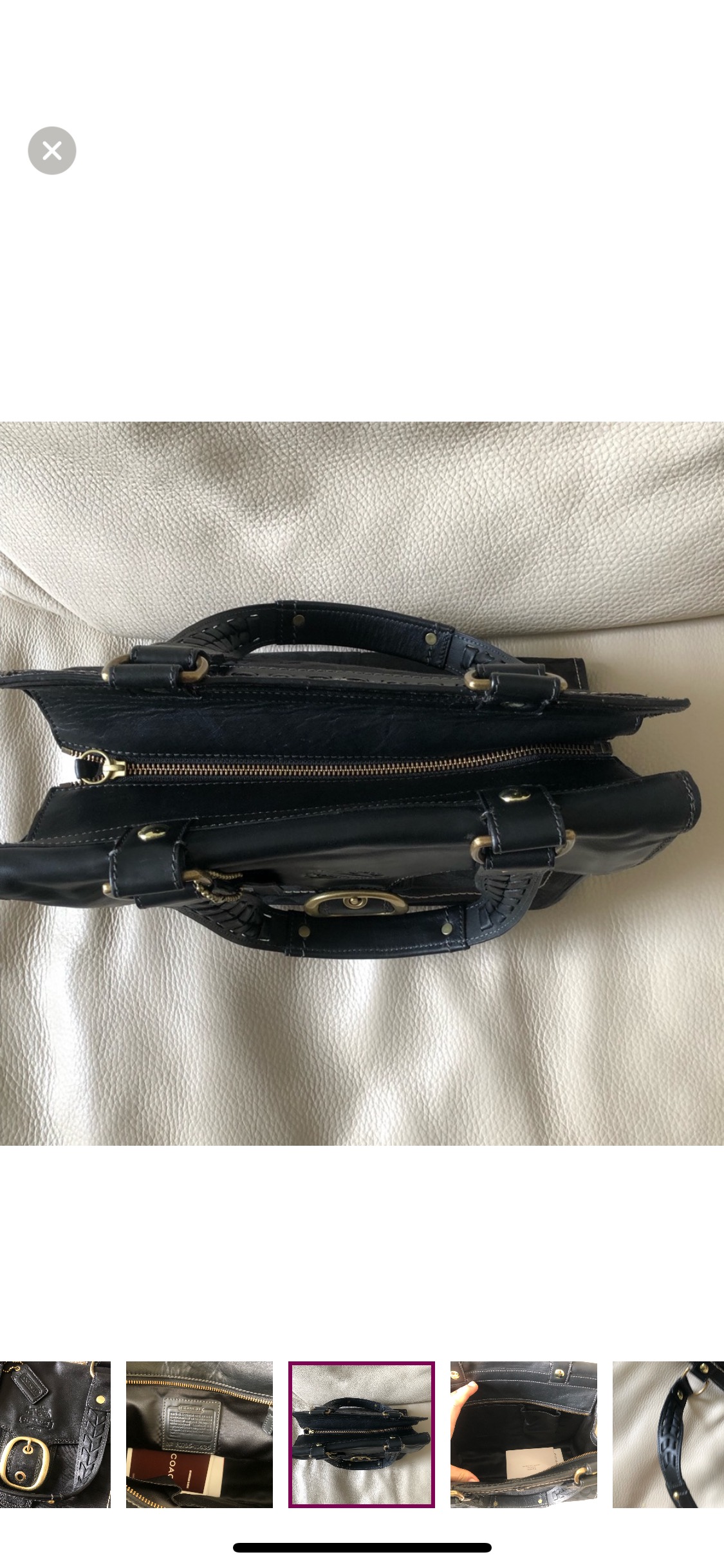 COACH LEATHER BAG image indicator(4)