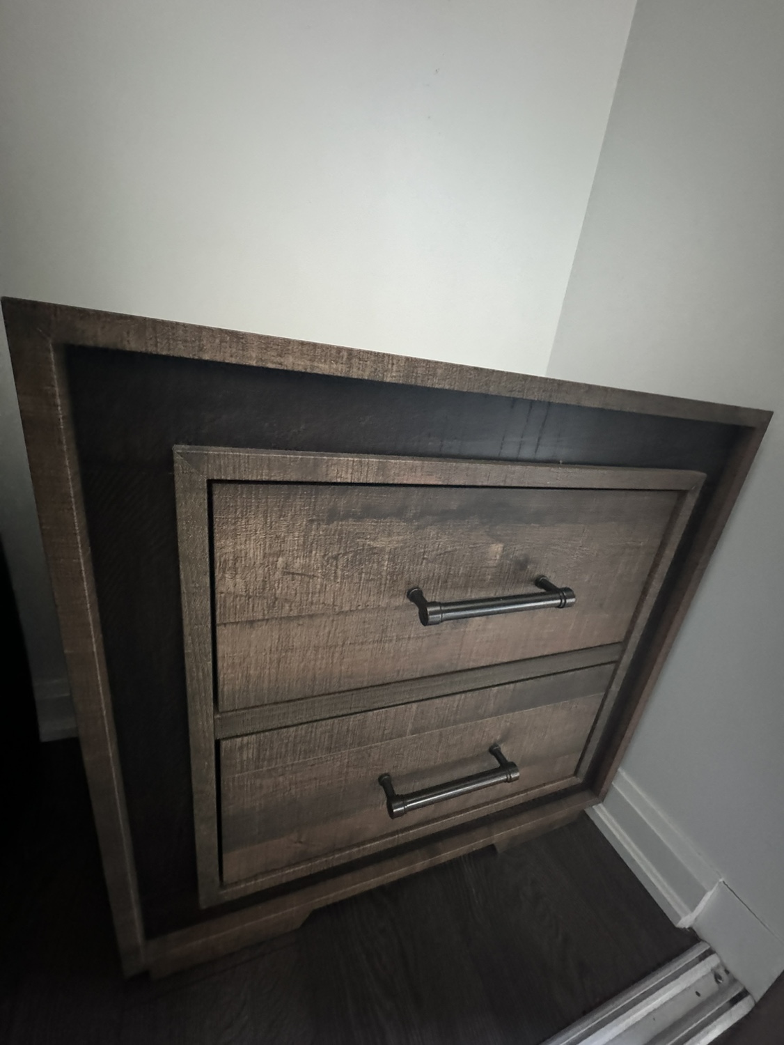 Bedside 2 drawer chest nightstand