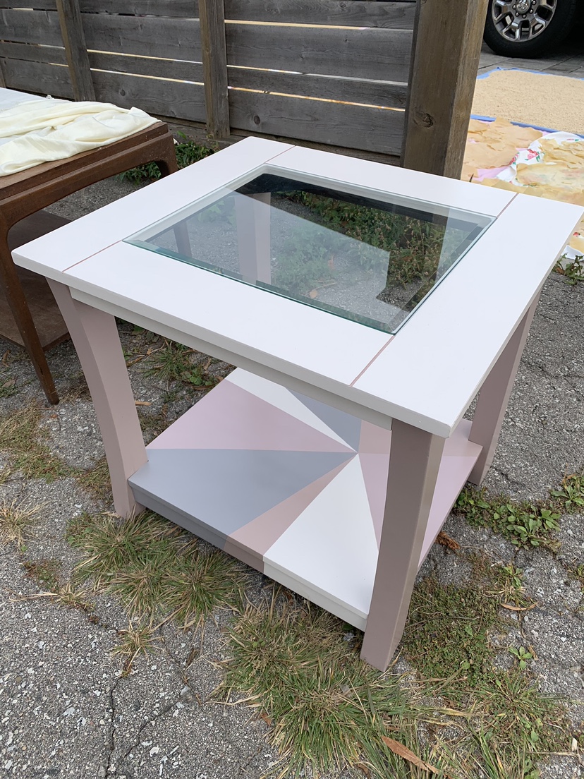 Refinished, Redesigned End Table