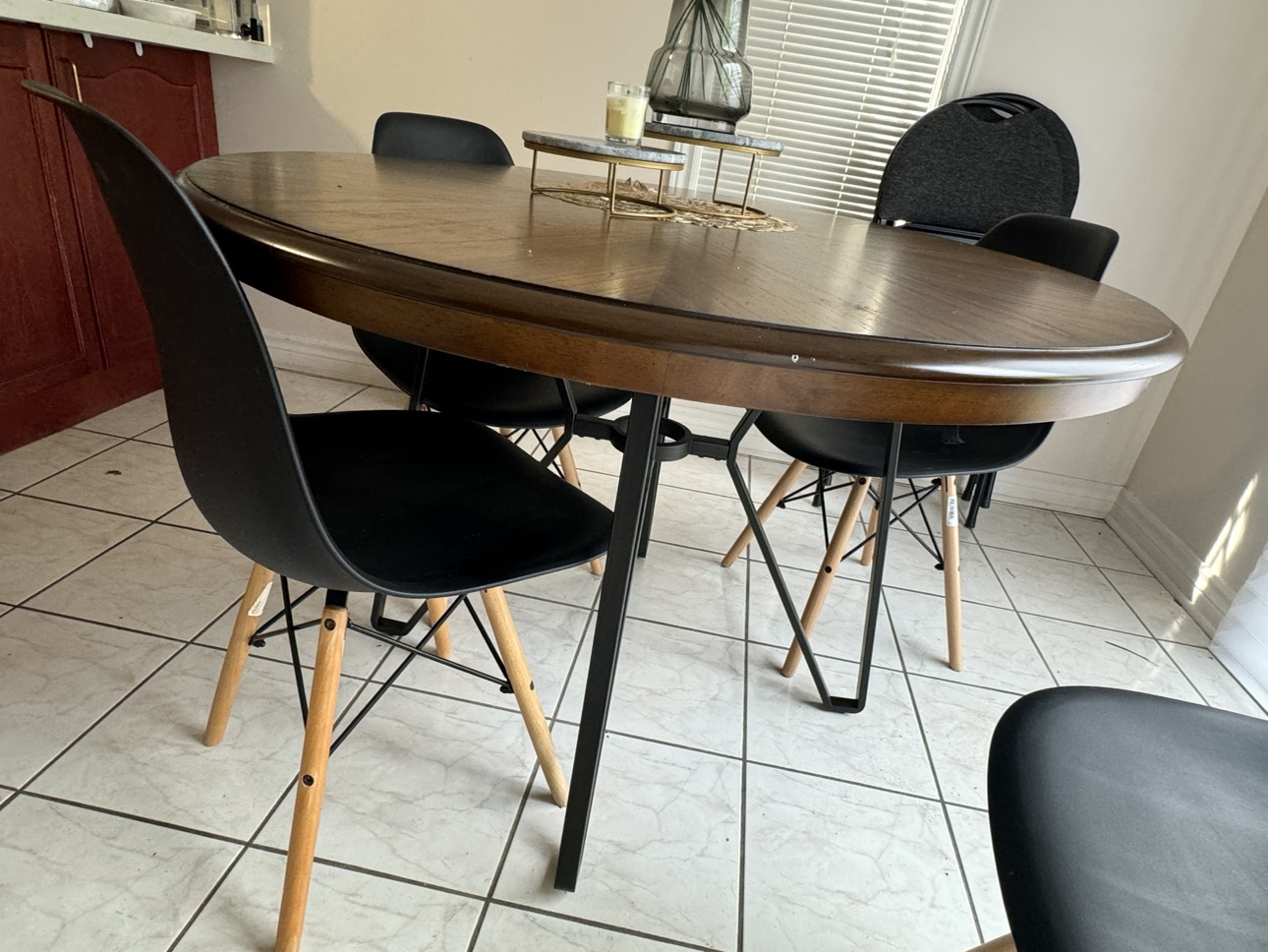 Teak Wood Breakfast Table With Chairs - photo 2
