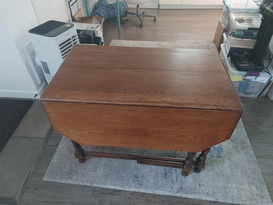 Antique Wooden Kitchen Table image indicator(6)